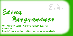 edina margrandner business card